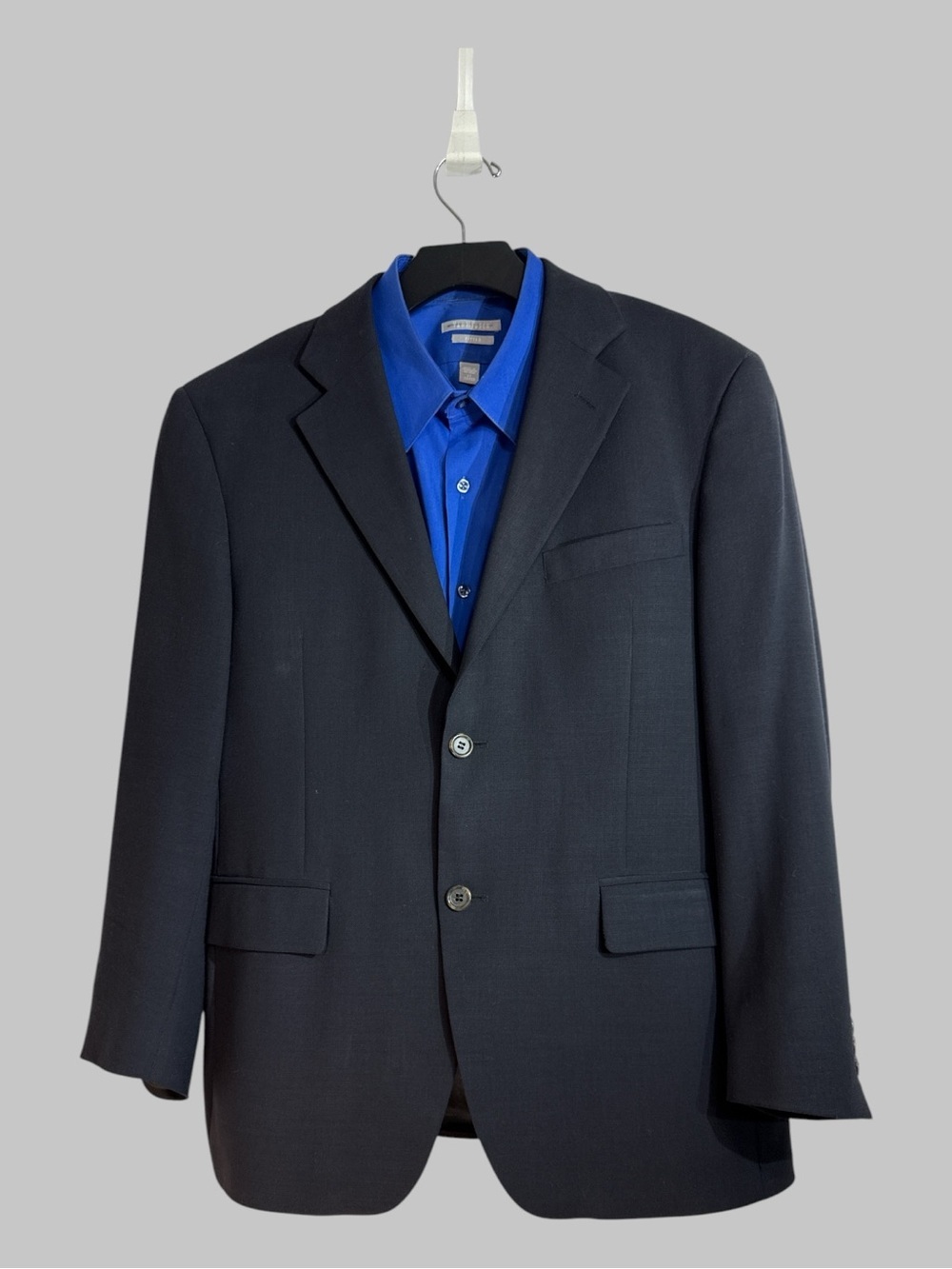JNY Jones New York Men’s Black Wool Suit Jacket Blazer 44S